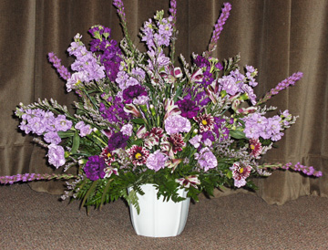 Flowers from Dan Piroutek and Lynn Weishaar