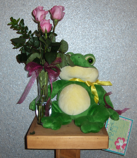 Flowers from FROG Relay for Life Team