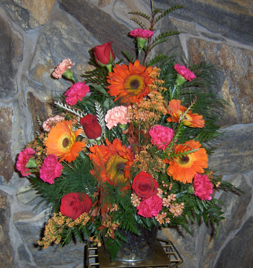 Flowers from Susan  Corless, Peggy Cullen, Andrea Lucas, Pam Medland, and Cathy Maciel