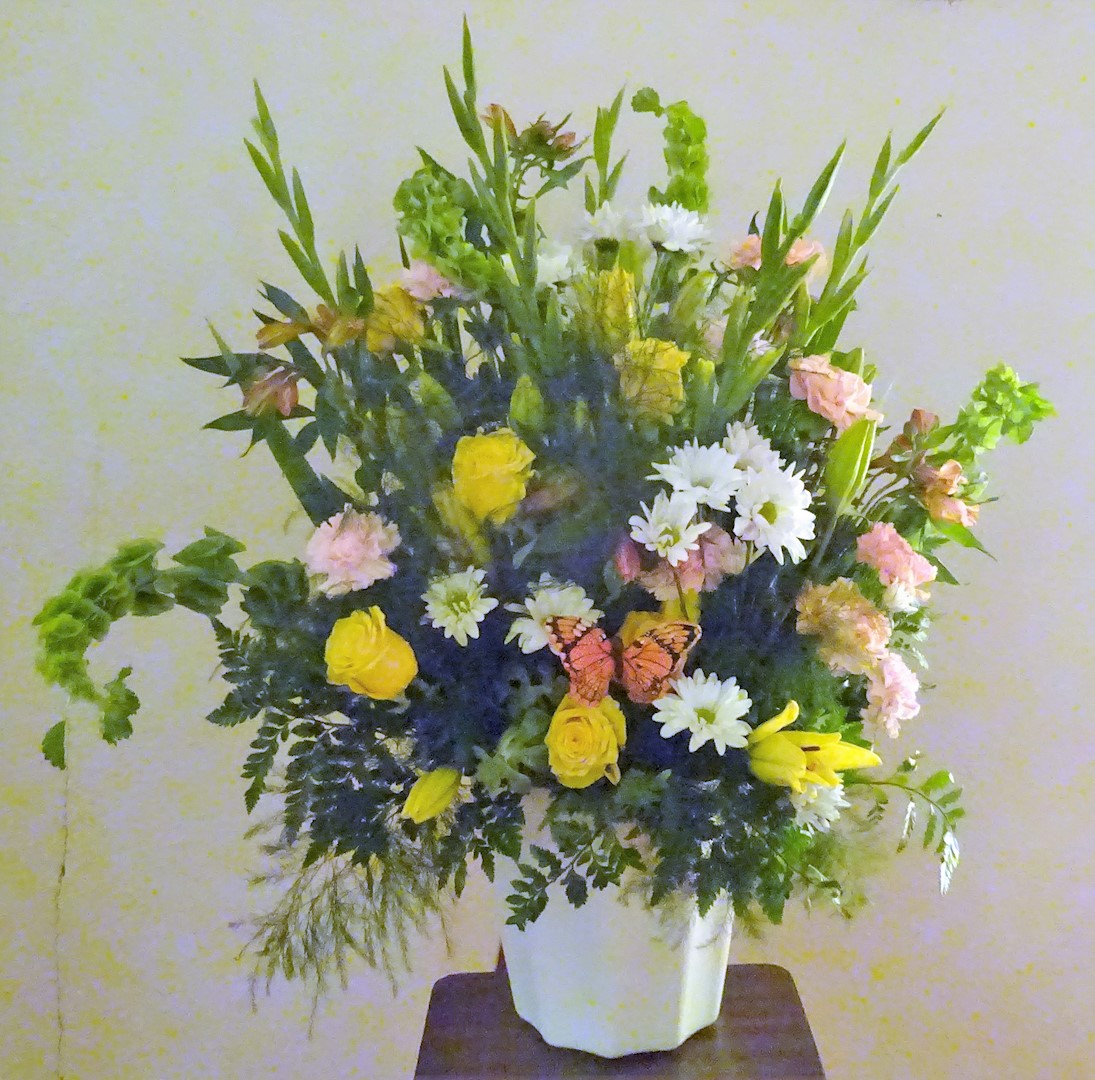 Flowers from Leo and Sandra Gittings; Joe and Michael Ann Sandy; and Lance and Shauna Gittings