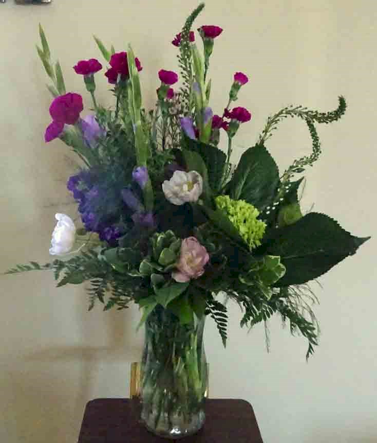 Flowers from Jim & Laura Goldbach and Betty Stevens