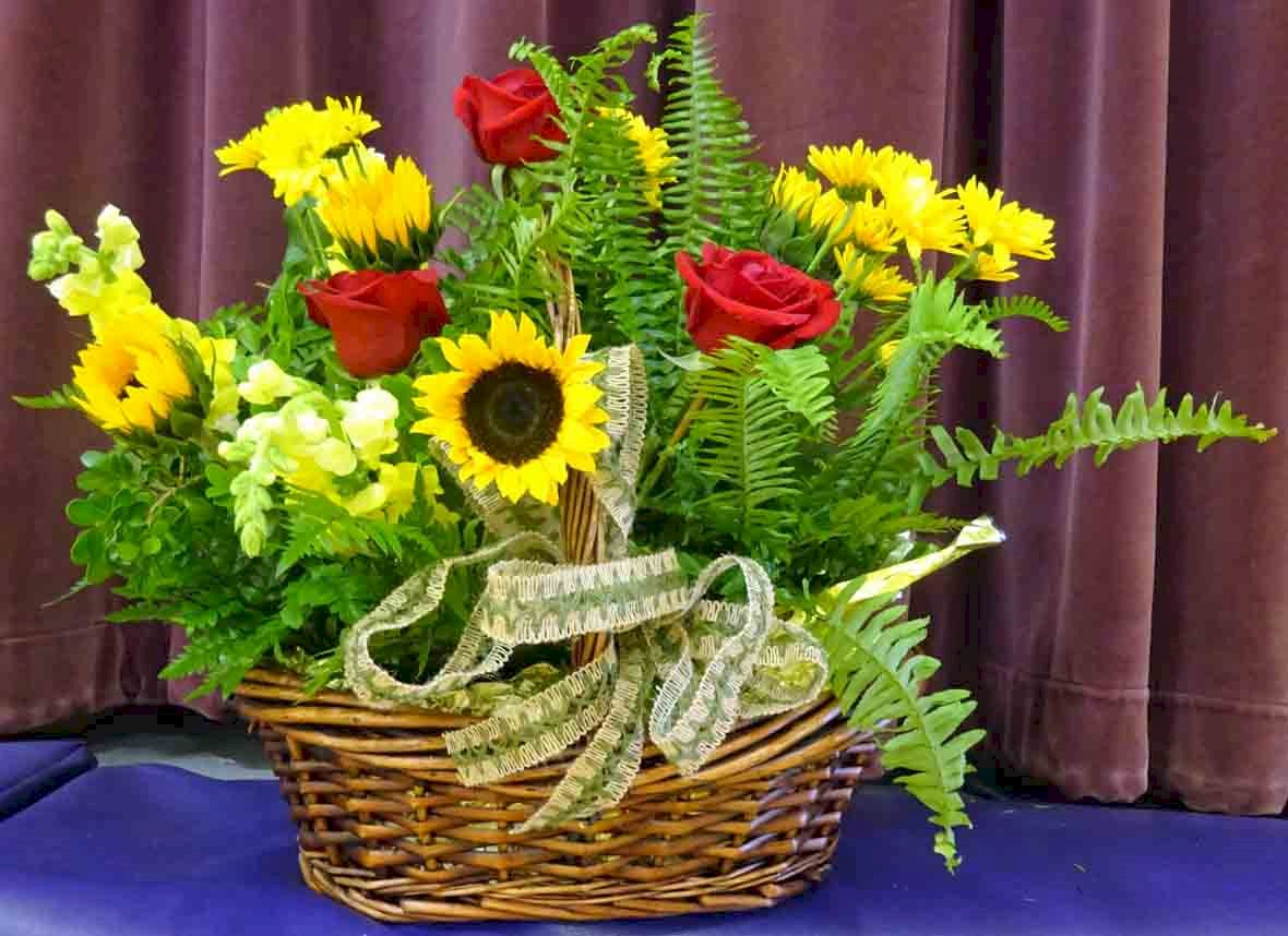 Flowers from John McManiga and Sandy Swan