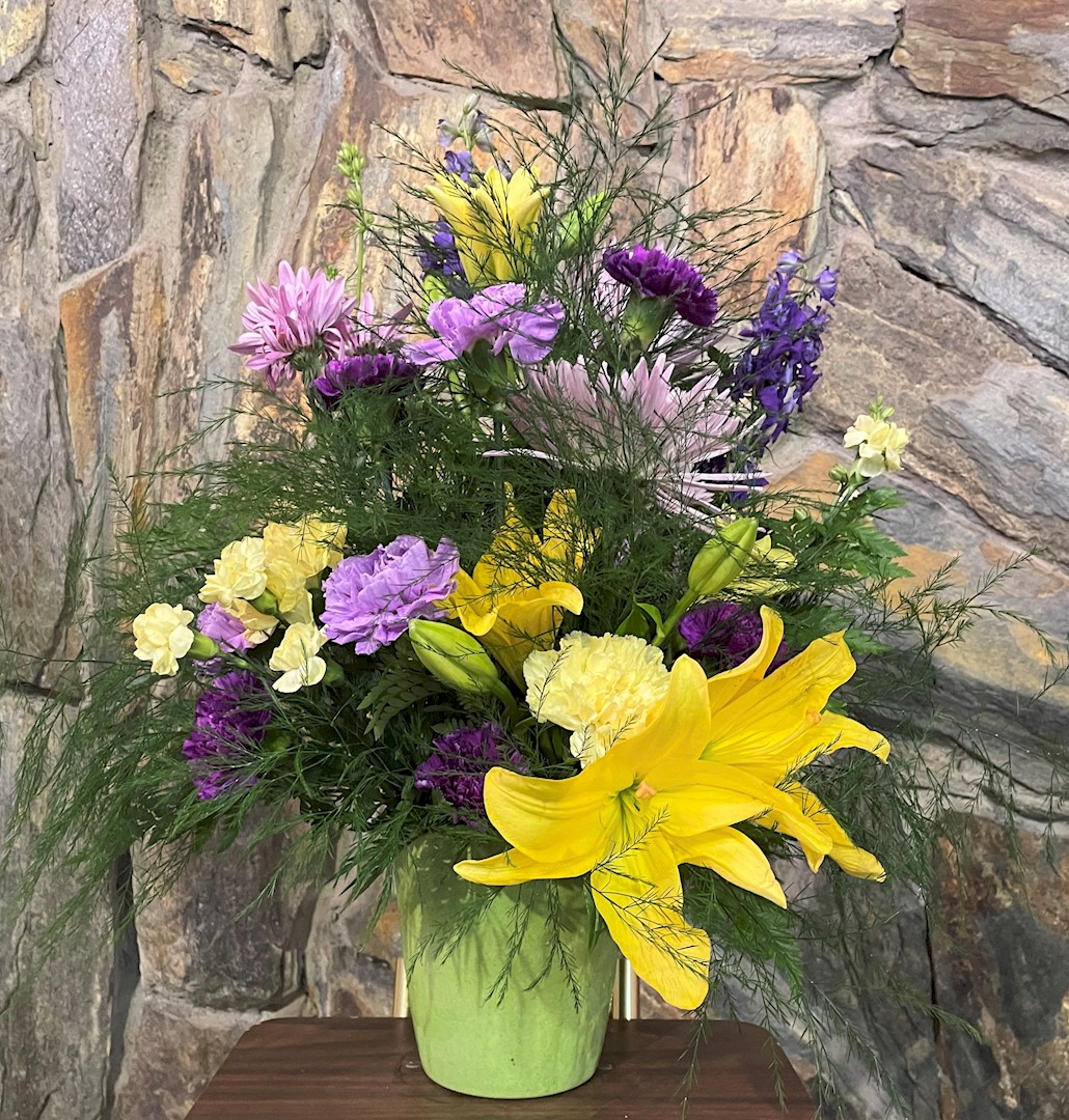 Flowers from Trevor, Christa, and Boys