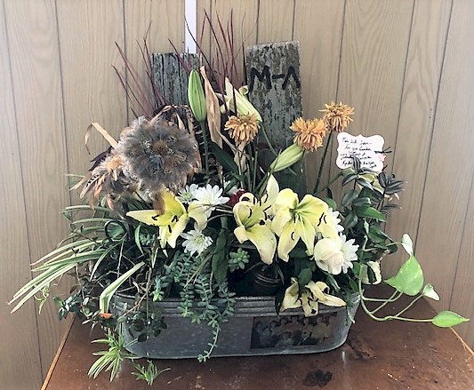 Flowers from Johnathan, Samantha, Koye Bear, and Mr. Blue Eyes Wyatt