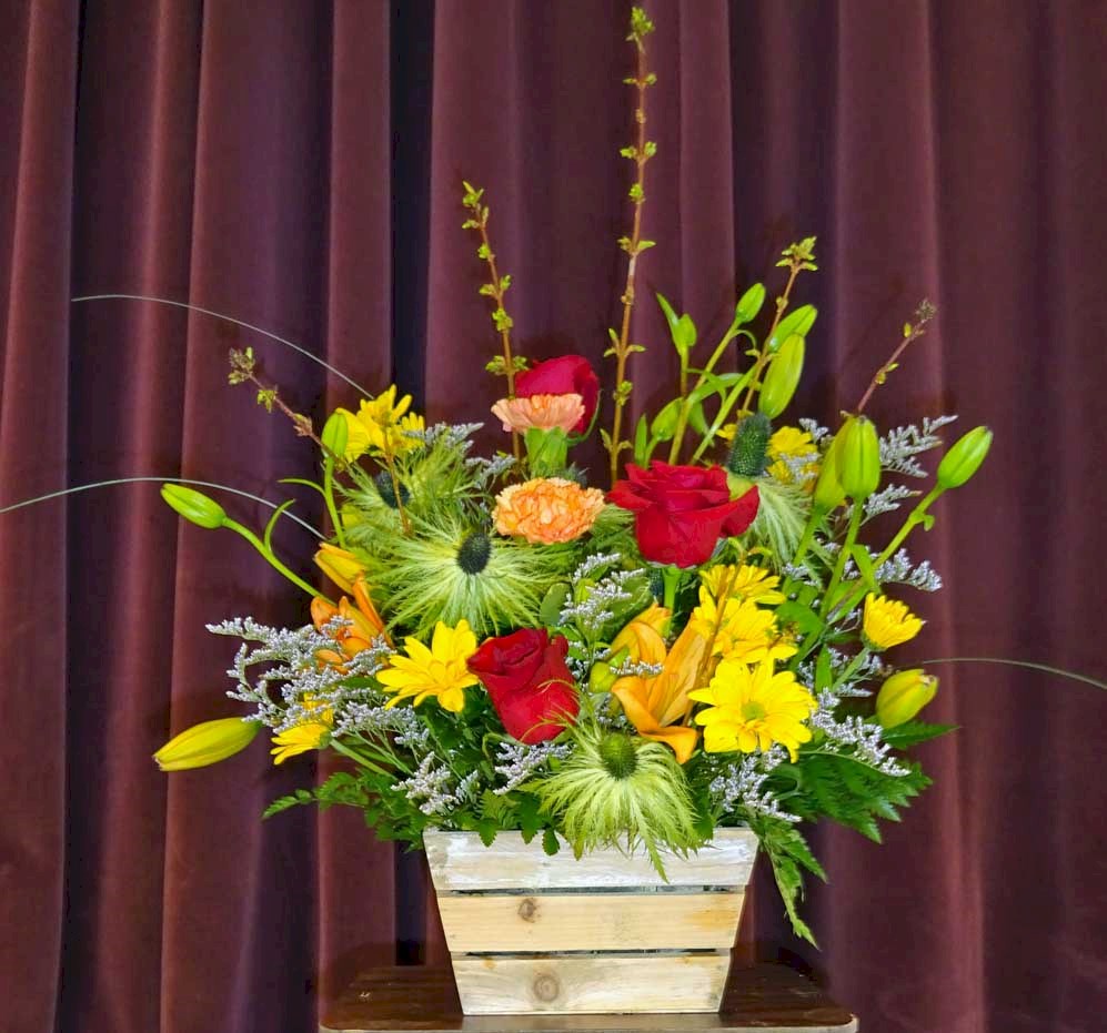 Flowers from Norman & Jean Amiotte, Mike & Jena Amiotte & Family, Eddie Amiotte & Daughters, and Ken & Julie Bartlett & Family