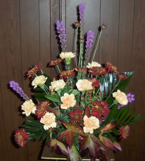 Flowers from Aunt Ruth - Linda & Bill - Shane & Gina - Bilynn &