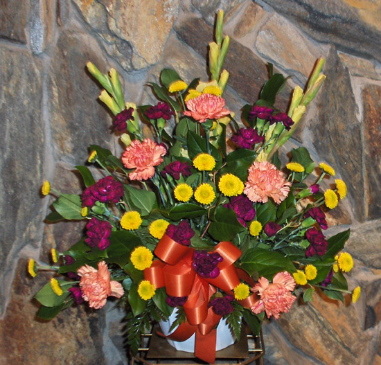 Flowers from Paul Williams