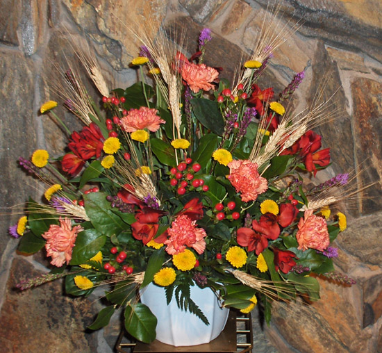 Flowers from Roger & Bonna, Holly, Clay and Boys, Heather, Jeff and Family, Cory, Alicia and Family