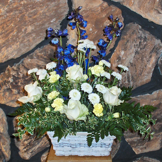 Flowers from Kadoka School Staff
