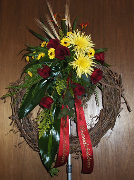 Flowers from Grandchildren and Great-Grandchildren
