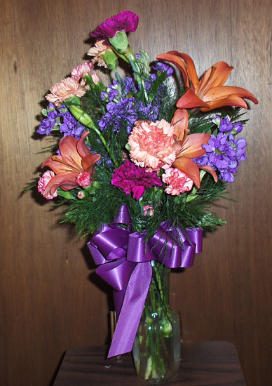 Flowers from Pam & Jerry Ingram, Amber & D.J. Rush and Family, Aaron & Jake Fitzgerald and Family