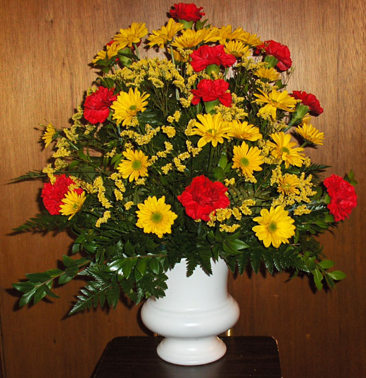 Flowers from Kadoka School Staff
