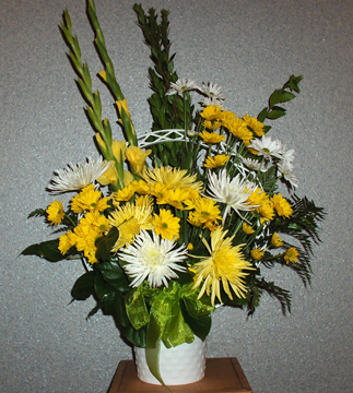 Flowers from Doug & Shari Johnson, Becky & Arnie Ausmanson, Jerry & Irene Diamond, Tom & Jean Eimers