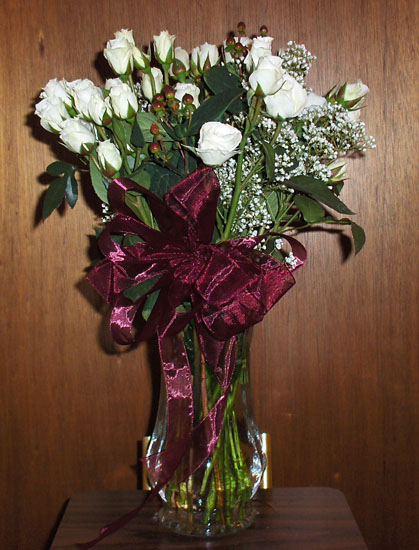 Flowers from Glenda, Joan, and Cindy