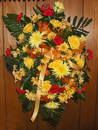 Flowers from "Dad"