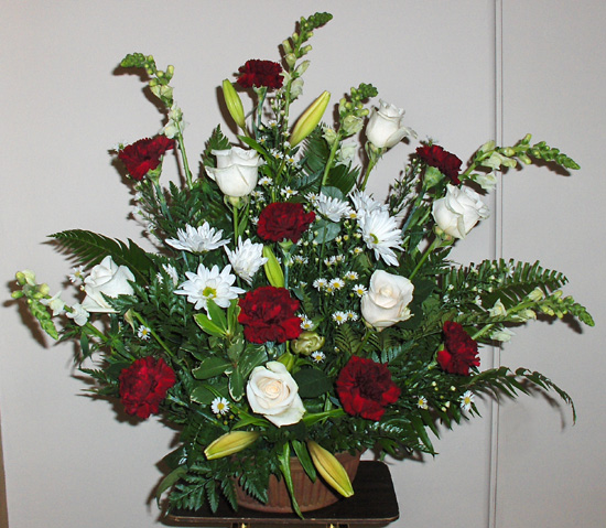 Flowers from Dr. Carver, Connie, Dawn, Christina, and Pam