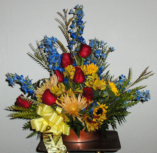 Flowers from Lester, Jim and Shirley