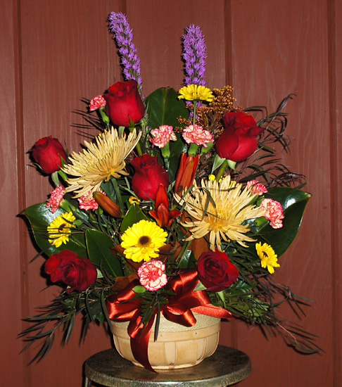 Flowers from Mabel, Grace, Helen and Florence