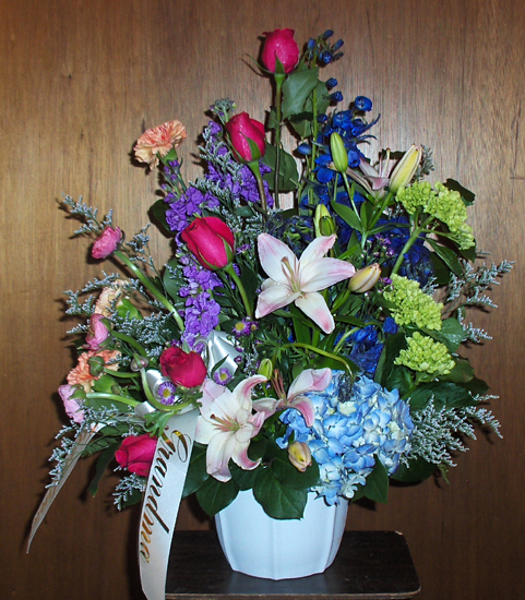 Flowers from "Grandma"  "Great-Grandma"