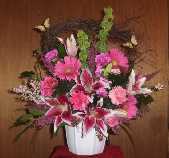 Flowers from Ralph, Peggy, Jamie, John and all friends at Stevens Learning Center