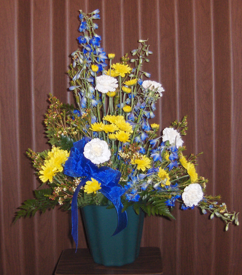Flowers from Leon & Kitty Monke, Helen Mihills Gabbert