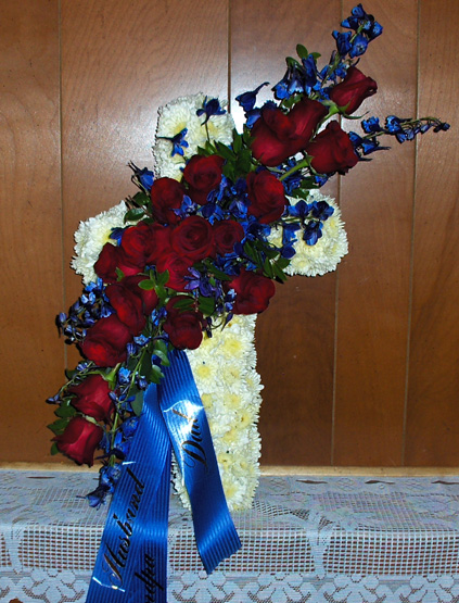 Flowers from "Husband"  "Dad"  "Grandpa"