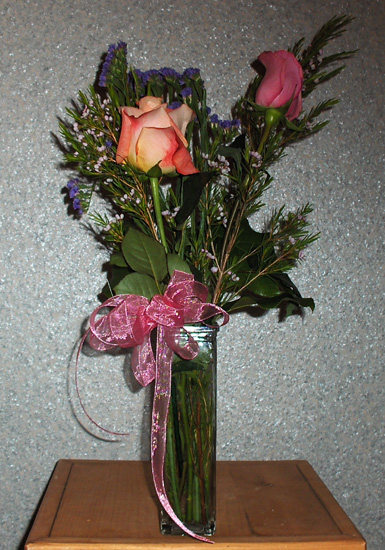 Flowers from Coach Karol Patterson