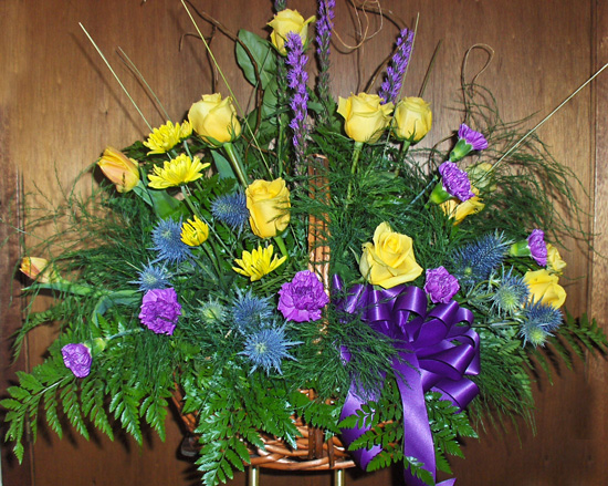 Flowers from Joe "Spud", Diana, Brian and Jennifer