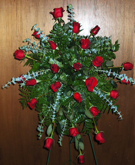 Flowers from Mark & Mo, Dan & Gwen, Bob & Rita, Bill & Nadine