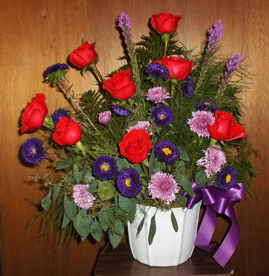 Flowers from Jerry & Lu, Chad & Paulette, Dustin & Carrie and Family