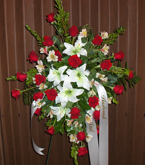Flowers from "Husband"  "Dad"  "Grandfather"