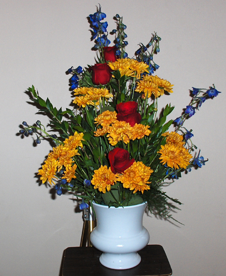 Flowers from Mike, Holly, Cooper and Parker