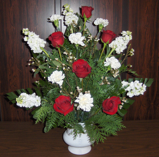 Flowers from Highland Community School Board of Education and Staff