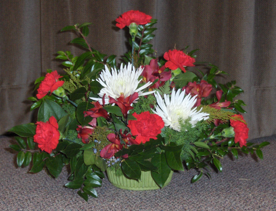 Flowers from Mike, Rose and Jessica Luedeman