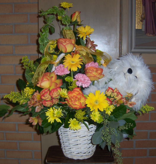 Flowers from Mary, Dennis, Pat, Paula, Mark, Kevin and Families