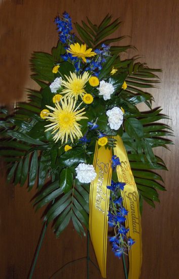 Flowers from "Granddad"  "Great-Granddad"