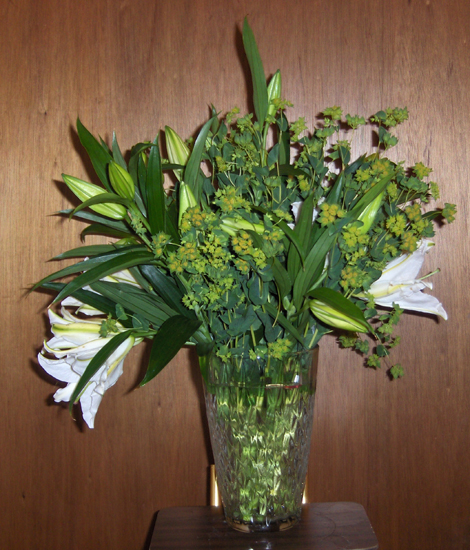 Flowers from Ardene, Kathy and Scott