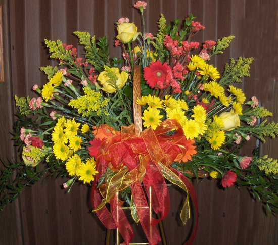 Flowers from Ramsdell Kin - Milly, Sandra, Debbie, Clarence, Doug and Terry