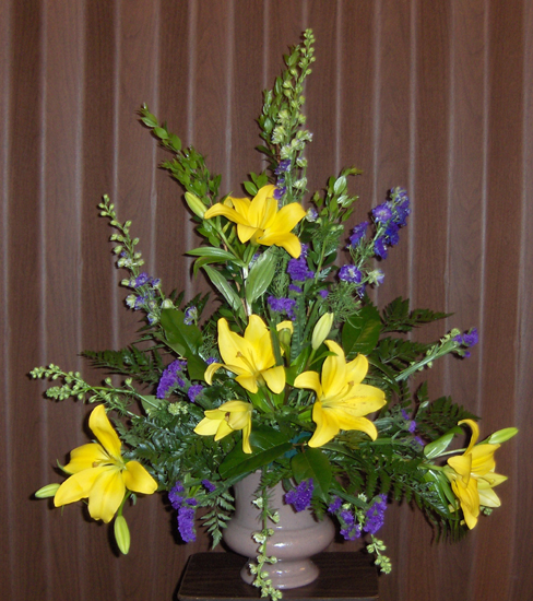 Flowers from Rawlins School Cafeteria Staff