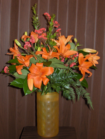 Flowers from Arvin & Steve and Lance