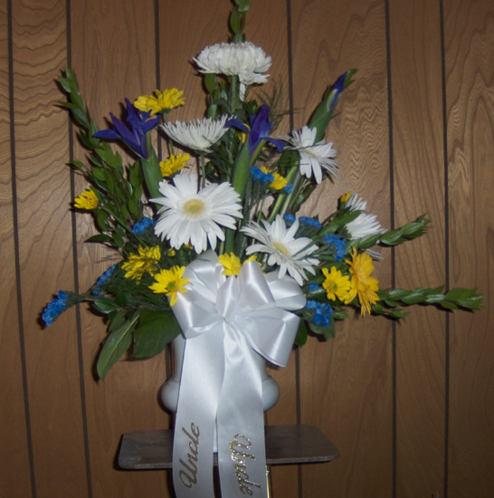 Flowers from Delores, Heidi & Matt, Samuel, Jerry & Courtney, and Jim Peters