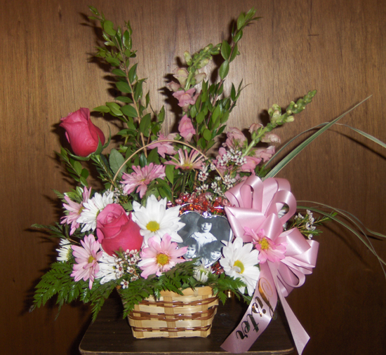 Flowers from Edith, Pauline and Suzy