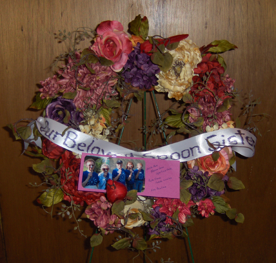 Flowers from Spoon Sisters - Edith Mae, Gjertina Jane, Ruth Irene, Judith Louise, Eva Pauline