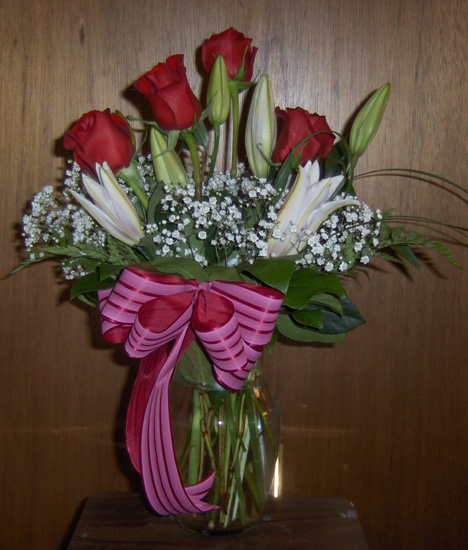 Flowers from Shaun, Sophie and Sherrie