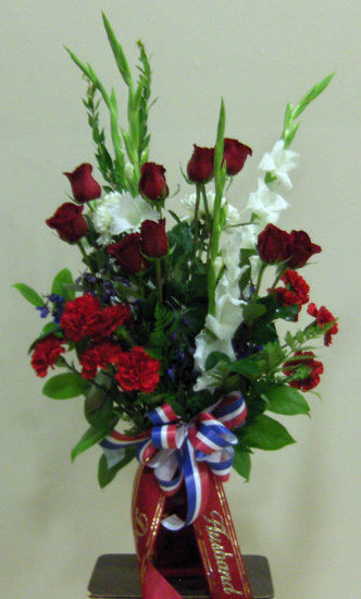 Flowers from "Husband"  "Dad"