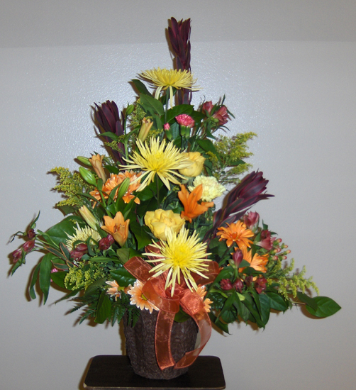 Flowers from The members of the Black Hills Coin and Stamp Club