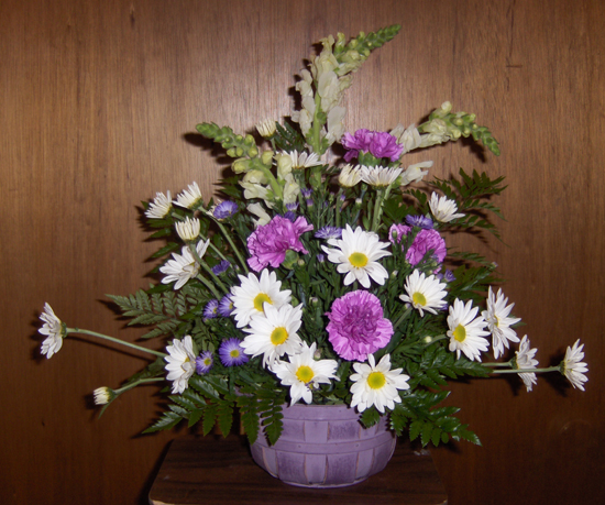Flowers from Haakon County Library Board and Director