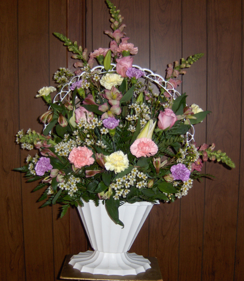 Flowers from Larry & Jo Johnston and Family, and Mary Johnston