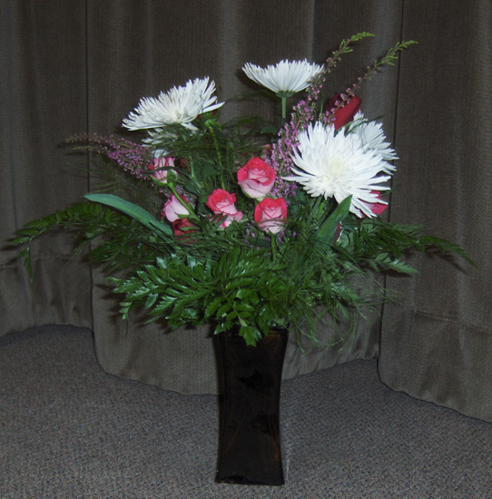 Flowers from Luke Langner, Jeff Schroder, Eric Donat, and Levi Pearson