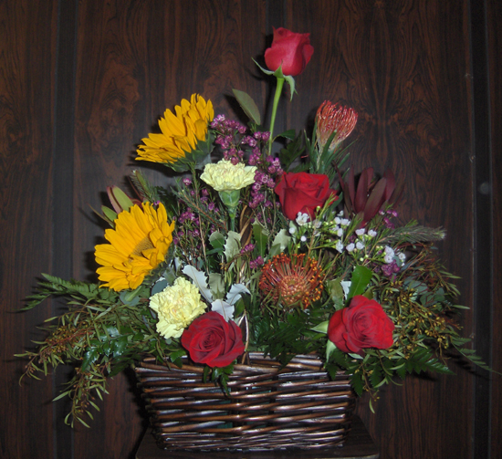 Flowers from Ed & JoAnn Saffert, Lenny & Ruby Sanftner, Larry & Karen Buxcel, Marvin & Mary Buxcel